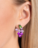 Grapevine Grace - Purple Post Earrings - Paparazzi Accessories