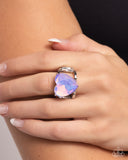 Youthful Yearbook - Purple Ring - Paparazzi Accessories