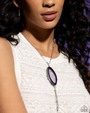 Geode Gamble - Purple Necklace - Paparazzi Accessories