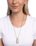 Set to Stun - Brass Necklace - Paparazzi Accessories