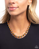 Contemporary Confidence - Orange Necklace - Paparazzi Accessories