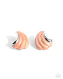 whimsical-waves-orange-post earrings-paparazzi-accessories