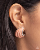 Whimsical Waves - Orange Post Earrings - Paparazzi Accessories