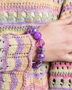 Plentiful Pigment - Purple Bracelet - Paparazzi Accessories