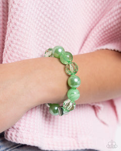 Plentiful Pigment - Green Bracelet - Paparazzi Accessories