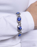 Serrated Secret - Blue Bracelet - Paparazzi Accessories