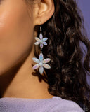 Pearl Posy - White Earrings - Paparazzi Accessories