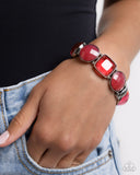 Glassy Generosity - Pink Bracelet - Paparazzi Accessories