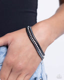 A SQUARE Treasure - Black Bracelet - Paparazzi Accessories