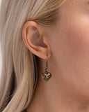 Heart Hangout - Brass Necklace - Paparazzi Accessories