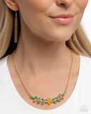 Leafy Layover - Orange Necklace - Paparazzi Accessories