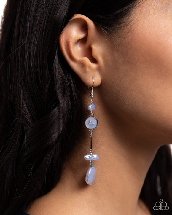 Blissful Balance - Blue Earrings - Paparazzi Accessories