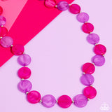 Bright Backdrop - Purple Necklace - Paparazzi Accessories