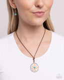 Mandala Marvel - Yellow Necklace - Paparazzi Accessories