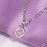 Compass Cadenza - Pink Necklace - Paparazzi Accessories