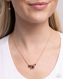 Low-Key Layers - Copper Necklace - Paparazzi Accessories