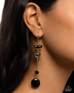 Blissful Balance - Black Earrings - Paparazzi Accessories