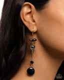 Blissful Balance - Black Earrings - Paparazzi Accessories