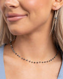Chiseled Candidate - Blue Necklace - Paparazzi Accessories