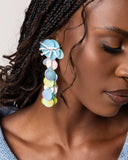 Under the Waves - Blue Post Earrings - Paparazzi Accessories