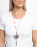 Sunset Structure - Brown Necklace - Paparazzi Accessories