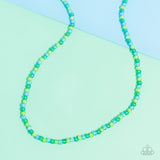 Beaded Belonging - Green Necklace - Paparazzi Accessories