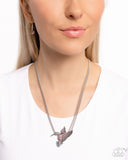 Hummingbird Headline - Purple Necklace - Paparazzi Accessories