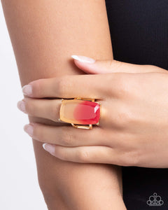 Dramatic Duo - Pink Ring - Paparazzi Accessories