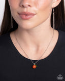 Orange Opulence - Orange Necklace - Paparazzi Accessories