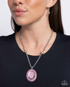 Manufactured Majesty - Pink Necklace - Paparazzi Accessories