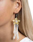 Prom Personality - Yellow Earrings - Paparazzi Accessories