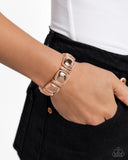 Textured Tranquility - Rose Gold Bracelet - Paparazzi Accessories