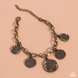 Winking Wild - Brass Bracelet - Paparazzi Accessories