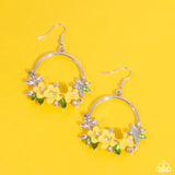 Fairy Freestyle - Yellow Earrings - Paparazzi Accessories