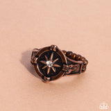 Cultured Compass - Copper Ring - Paparazzi Accessories