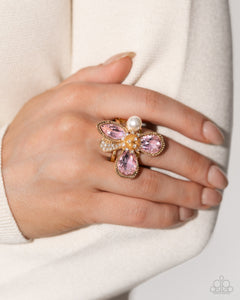 FLORAL Excellence - Pink Ring - Paparazzi Accessories