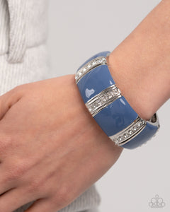 Colored Cameo - Blue Bracelet - Paparazzi Accessories