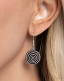 Spiral Sass - Black Necklace - Paparazzi Accessories