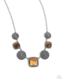 spiral-sass-brown-necklace-paparazzi-accessories