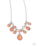 talented-teardrops-orange-necklace-paparazzi-accessories