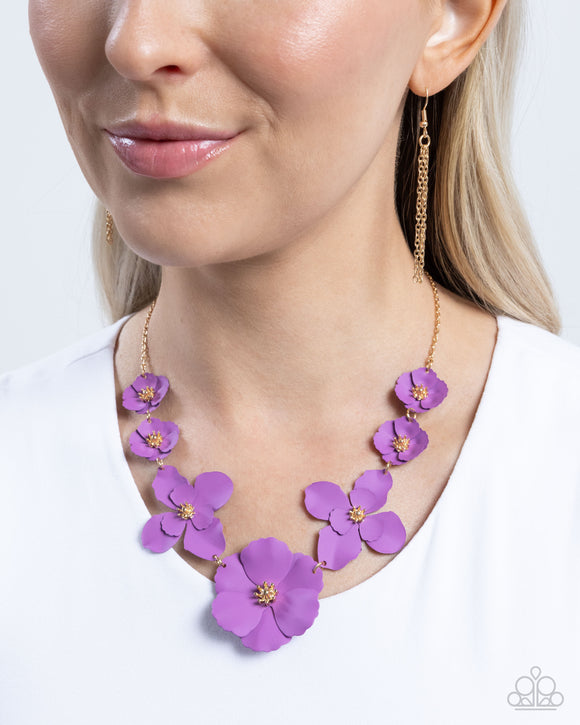 Arranged Aria - Purple Necklace - Paparazzi Accessories