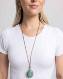 Stellar Service - Green Necklace - Paparazzi Accessories