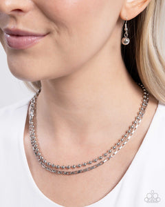 Laidback Layers - Silver Necklace - Paparazzi Accessories