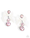 genteel-glam-pink-post earrings-paparazzi-accessories