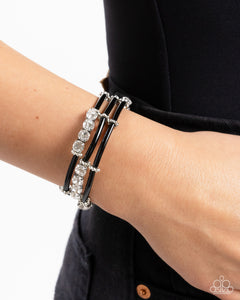 Certainly Coiled - Black Bracelet - Paparazzi Accessories