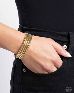 Coiled Command - Gold Bracelet - Paparazzi Accessories