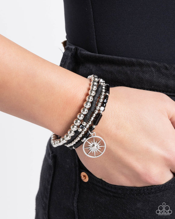 Nuanced Navigator - Black Bracelet - Paparazzi Accessories