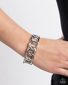 Forged in Fame - Silver Bracelet - Paparazzi Accessories