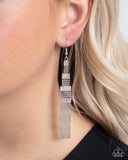 Empire State Etiquette - Silver Earrings - Paparazzi Accessories