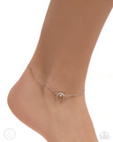 Got It Made - White Anklet - Paparazzi Accessories